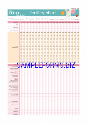 Fertility Chart pdf free